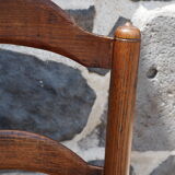 Chaise de nourrice paillée rustique