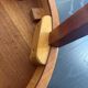Table basse, guéridon rond en bois Hainke, Allemagne 1950