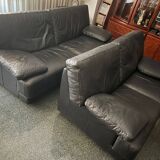Leather sofa set
