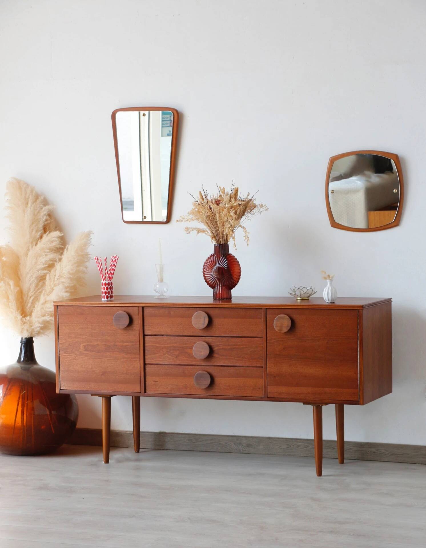 Petite enfilade scandinave sapelli – Design anglais années 60