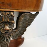 Empire demi lune sphinx console table
