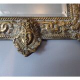 Miroir en bronze doré 18x26cm