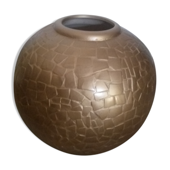 Vase doré