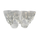 Verres moderne milieu de siècle cristal
