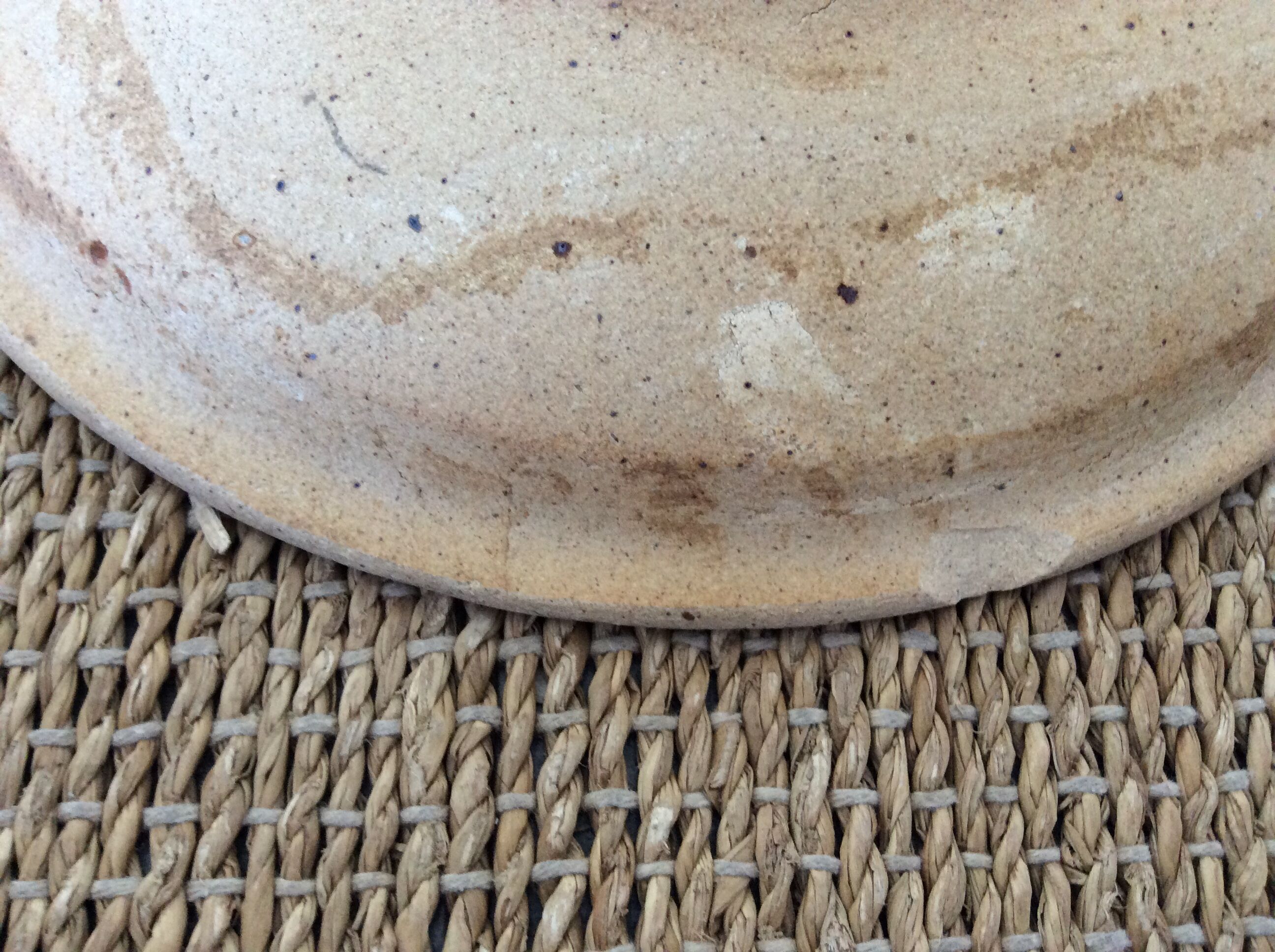 Set of stoneware plates