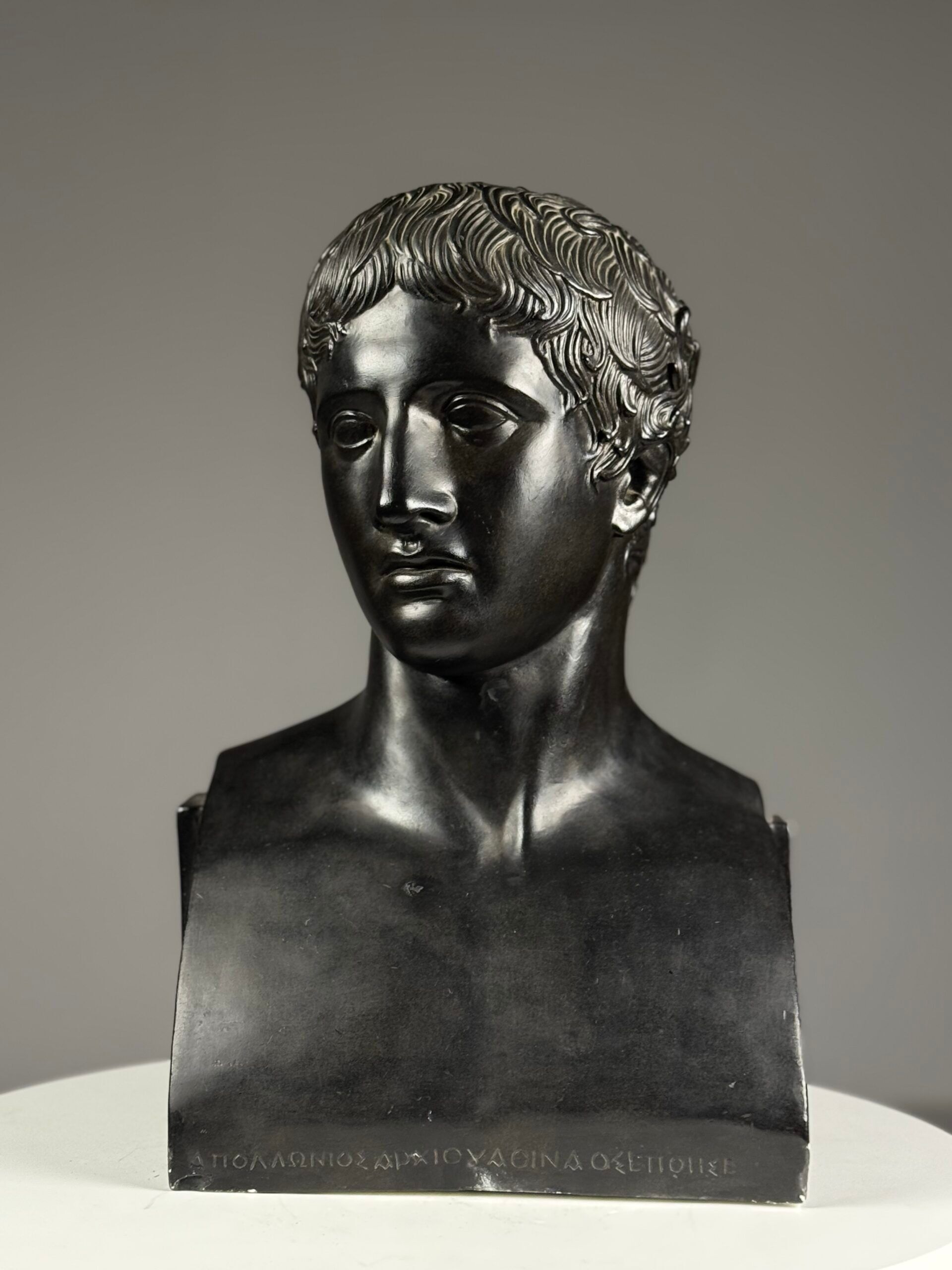 Buste grec de Doryphoros fin du 20e siècle
