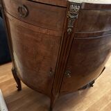 Louis XVI Style Half-Moon Chest of Drawers with Marquetry