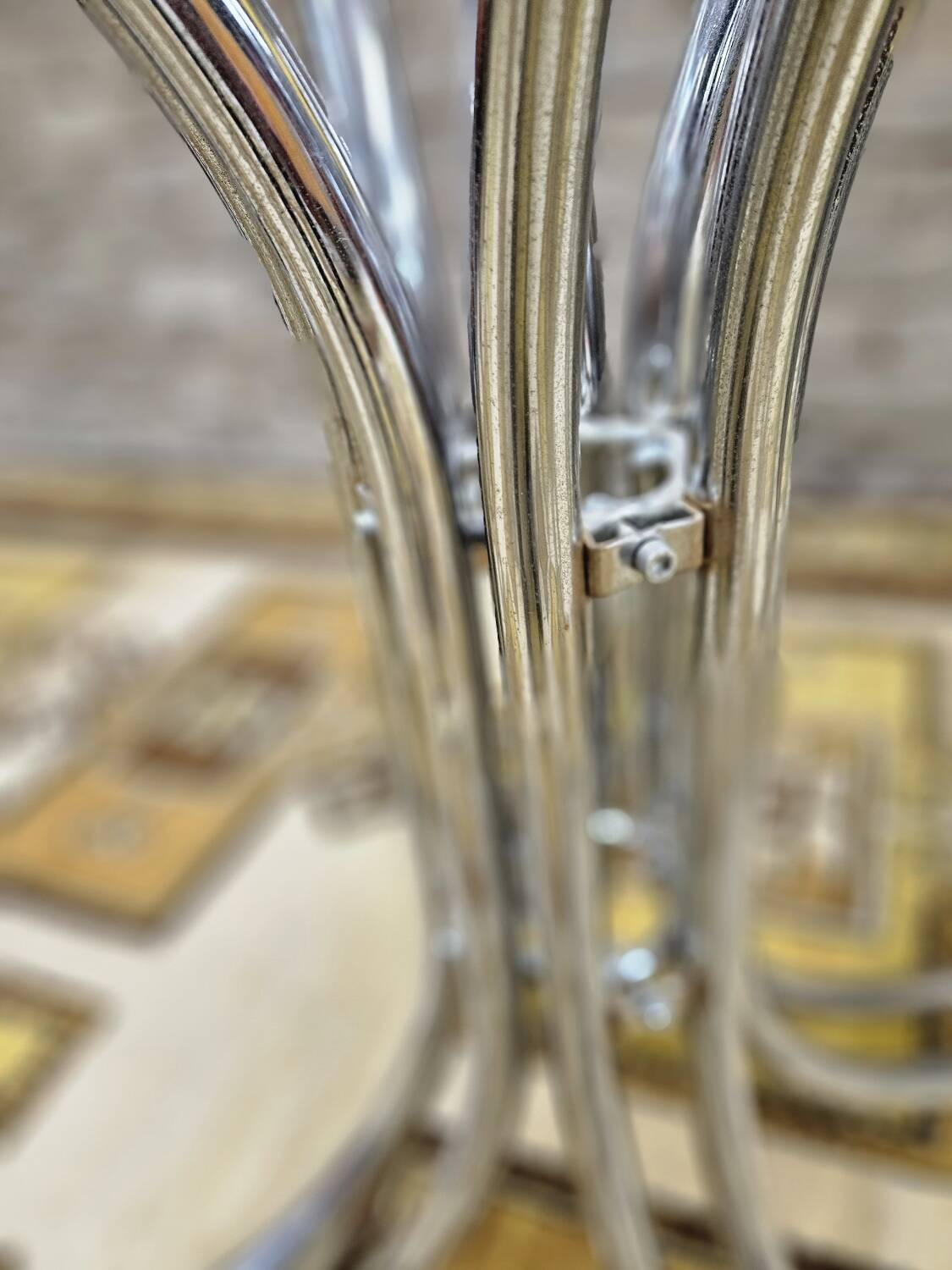 Vintage smoked glass dining table, Italy 1970s