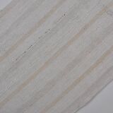 White Neutral Vintage Hemp Kilim Rug sku3799