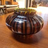 Vase en verre multicolore verly's art deco 1930