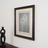 Painting „The White Flower”, Scandinavian design, 1970s