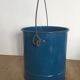 Blue enamelled bucket