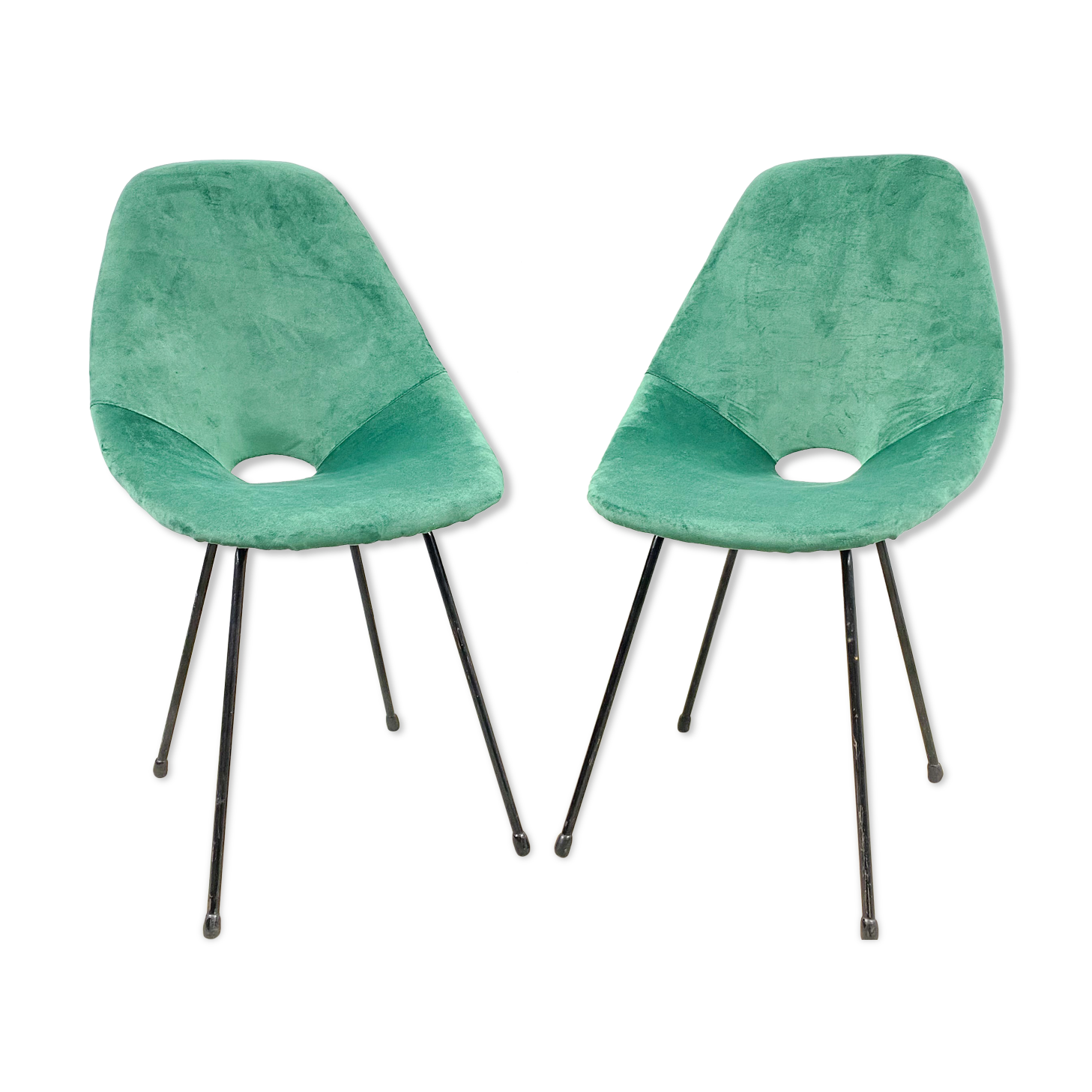 Set of 2 original Italian Medea chairs, Vittorio Nobili Tagliabue