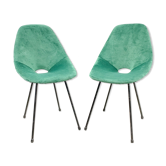 Set of 2 original Italian Medea chairs, Vittorio Nobili Tagliabue
