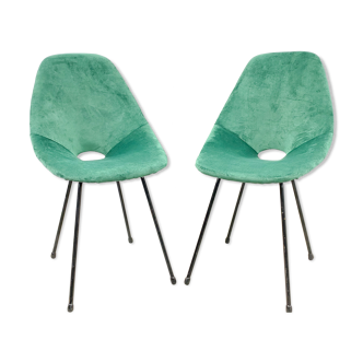 Set of 2 original Italian Medea chairs, Vittorio Nobili Tagliabue