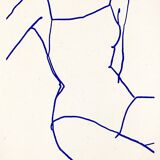 Silhouette féminine, sérigraphie en édition limitée