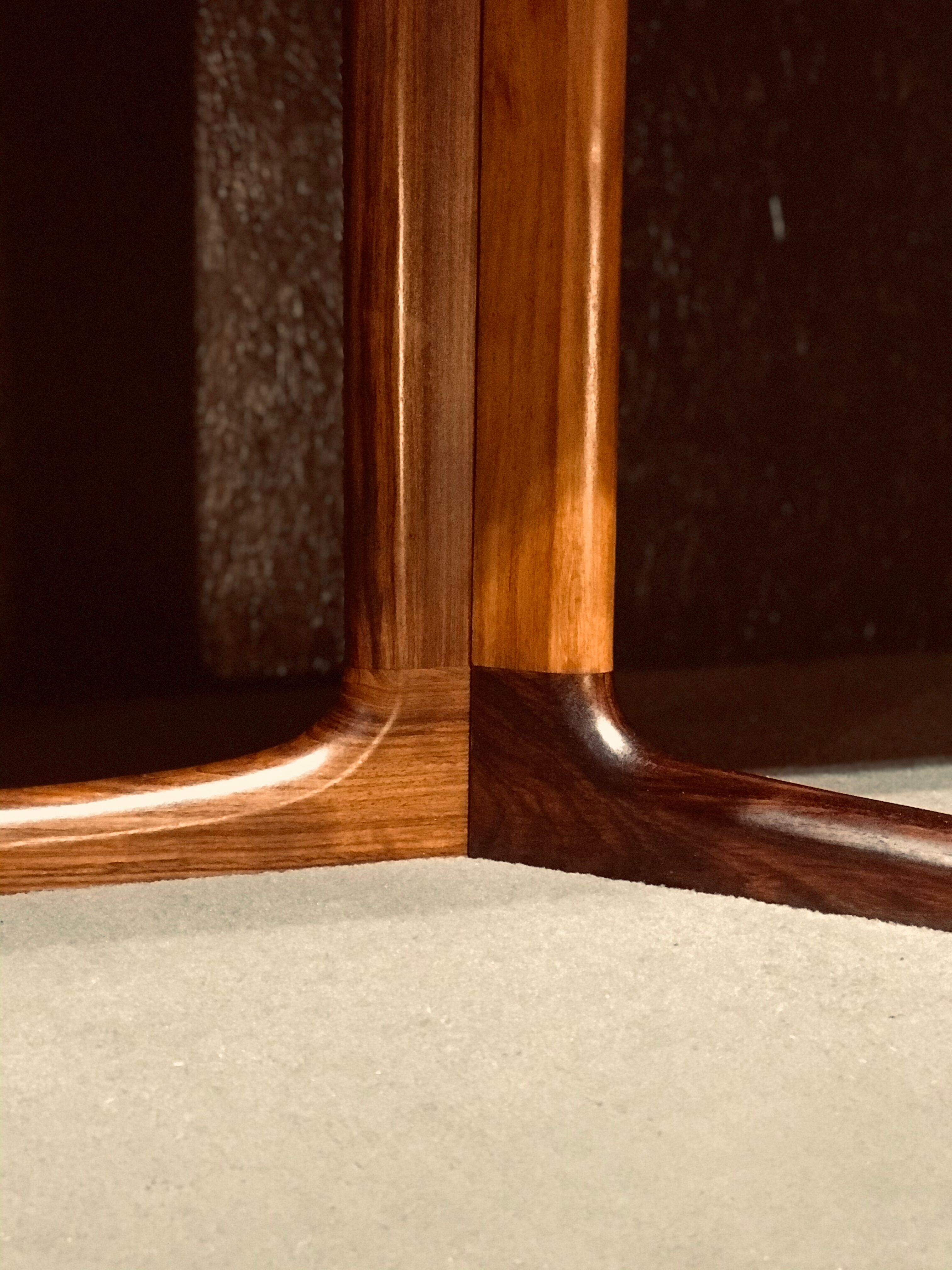 Table extensible danoise en bois de rose
