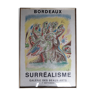 Affiche 1971 surrealisme expo Bordeaux