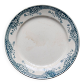 Plat de service rond vintage faïence Saint Amand Nouvelle Usine Céramique