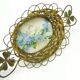 C9N platter in Art Nouveau style with enamel