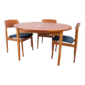 1960s/70s-style teak dining table by ASKO, with a retro vintage design.