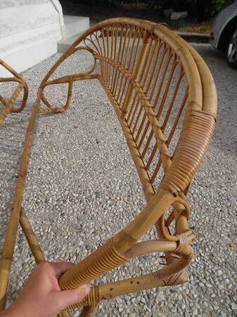 Rattan bed