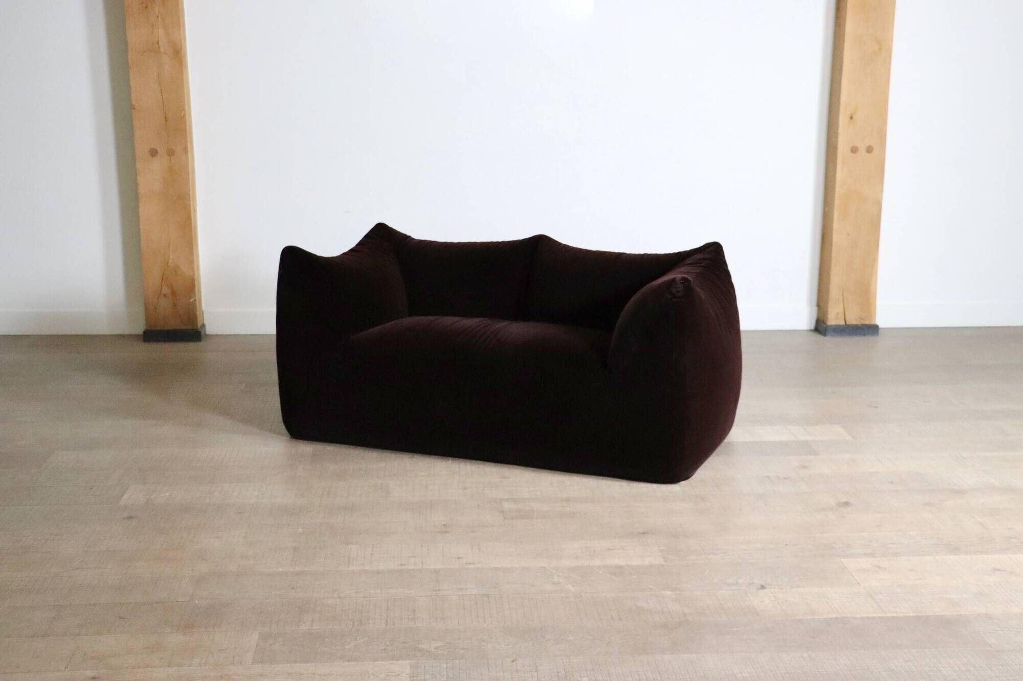 Le Bambole Sofa In Original Mohair Velvet By Mario Bellini For B&B Italia,