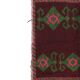Vintage Turkish Oushak Rug Handwoven 128x141 cm