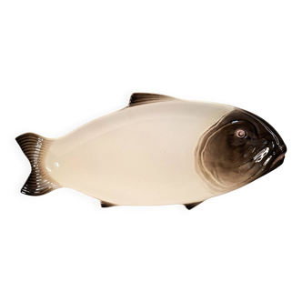 Longwy ceramic fish dish
