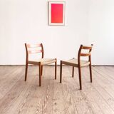 Chaises danoises modèle 84 par Niels O. Møller en teck