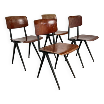 Set of 4 Spinstoel chairs for Marko 60s Netherlands