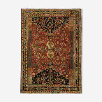 Handwoven Persian Qashqai Rug, Oriental Wool Shiraz Carpet- 157x240cm
