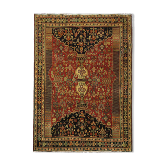 Handwoven Persian Qashqai Rug, Oriental Wool Shiraz Carpet- 157x240cm