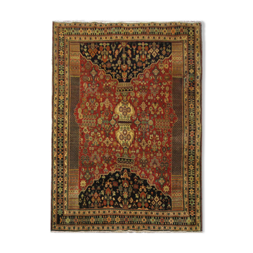 Tapis qashqai persan tissé à la main, tapis shiraz oriental de laine- 157x240cm