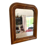 Miroir Louis Philippe ancien assiette en bois
