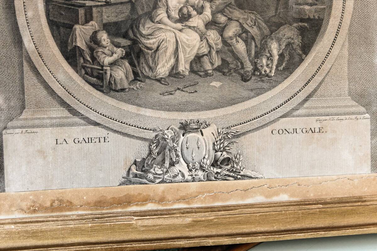 Pair of 18th century engravings, Nicolas Delaunay