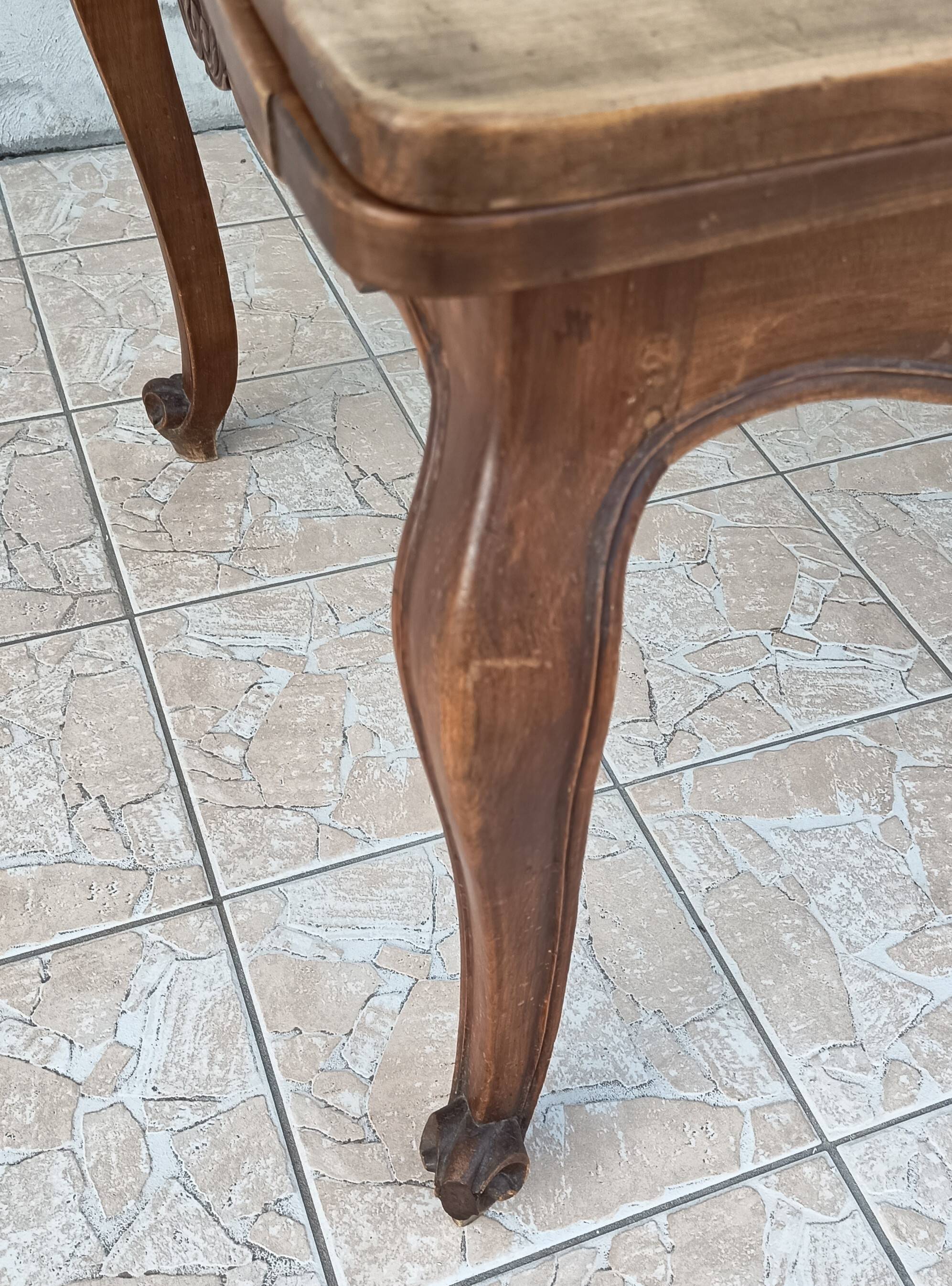 Louis XV style beech table
