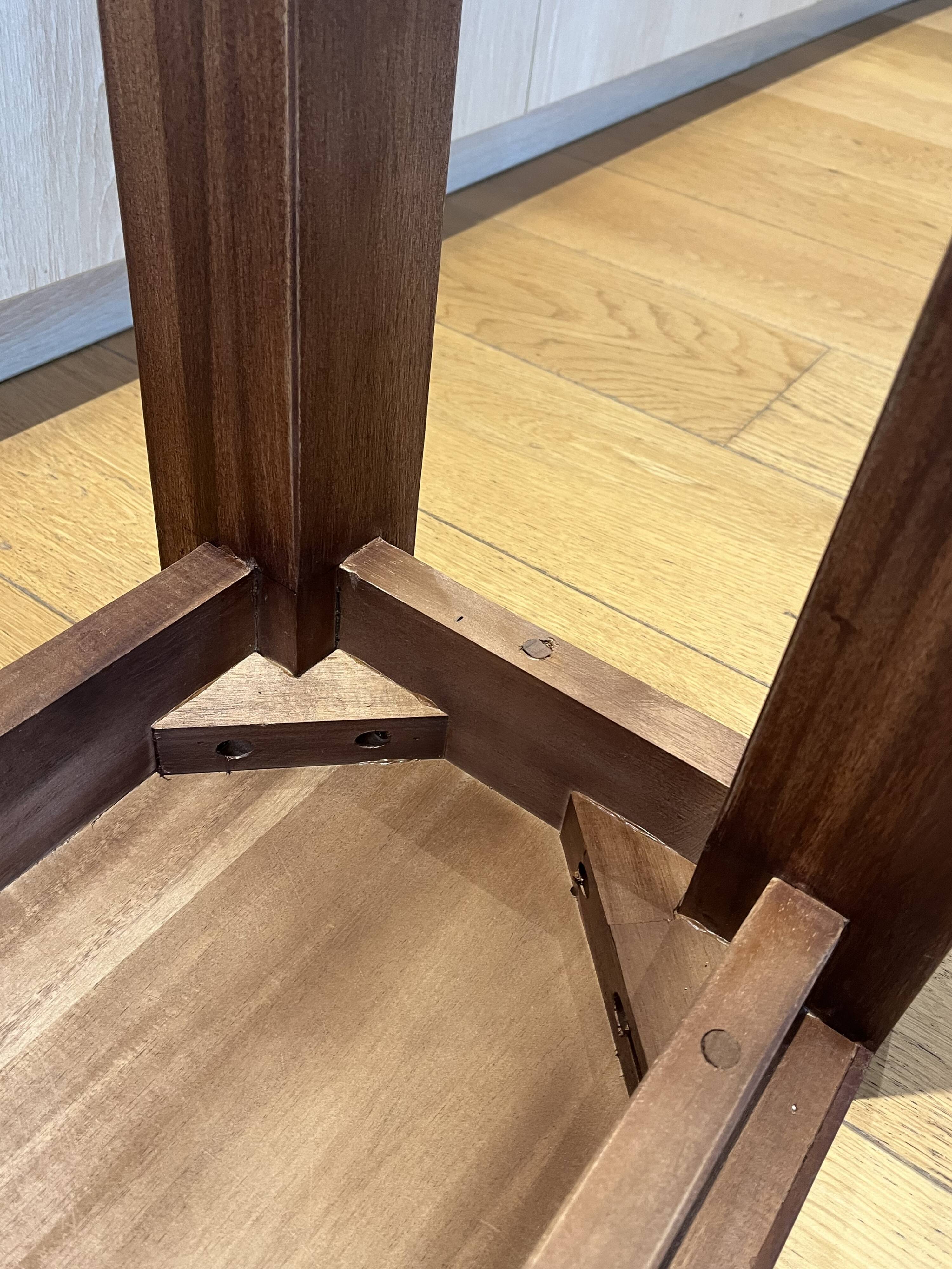 Handcrafted wooden bench