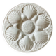 4 assiettes à huîtres en barbotine blanche