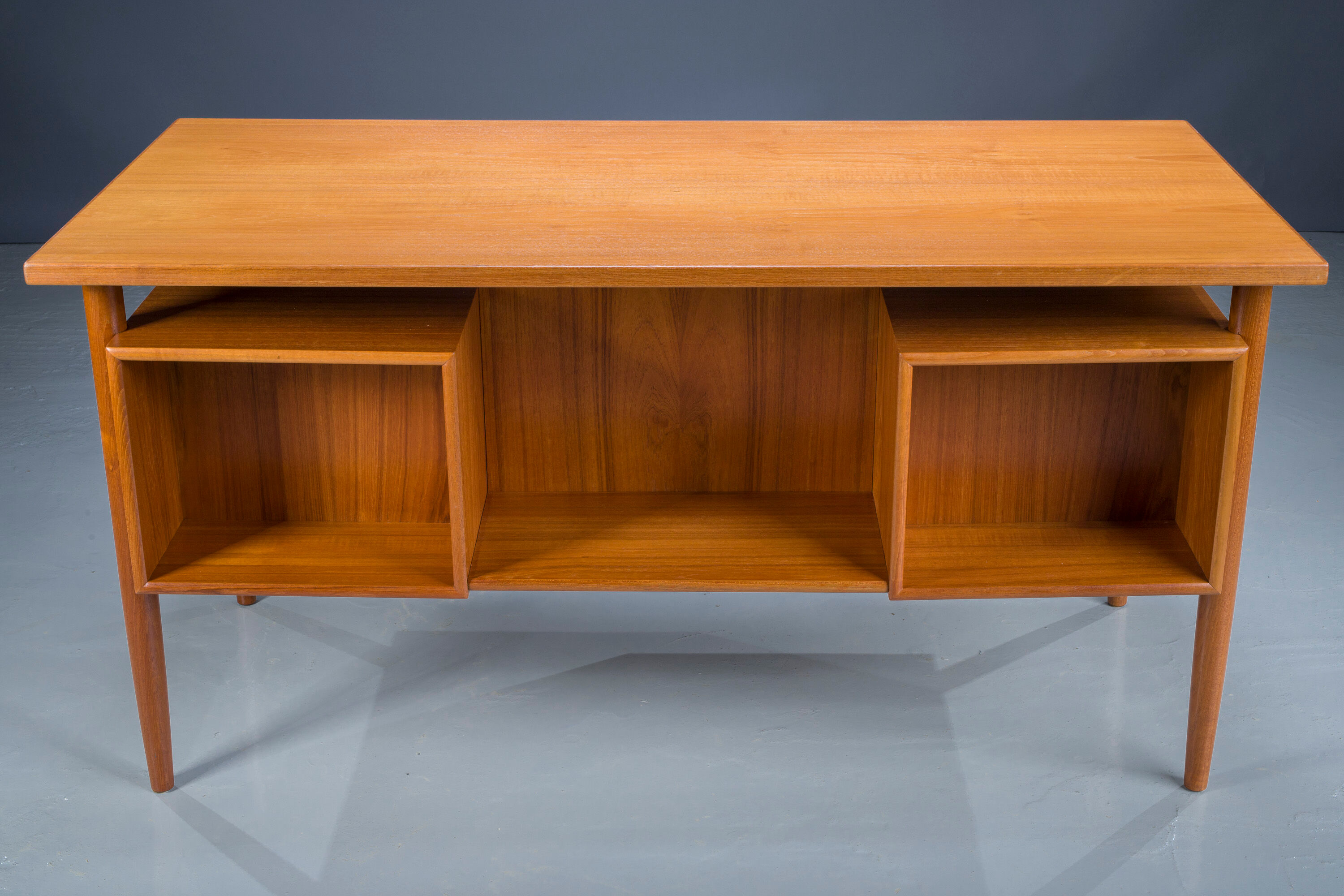 Mid-century Danish teak desk by HP Hansen, 1960s