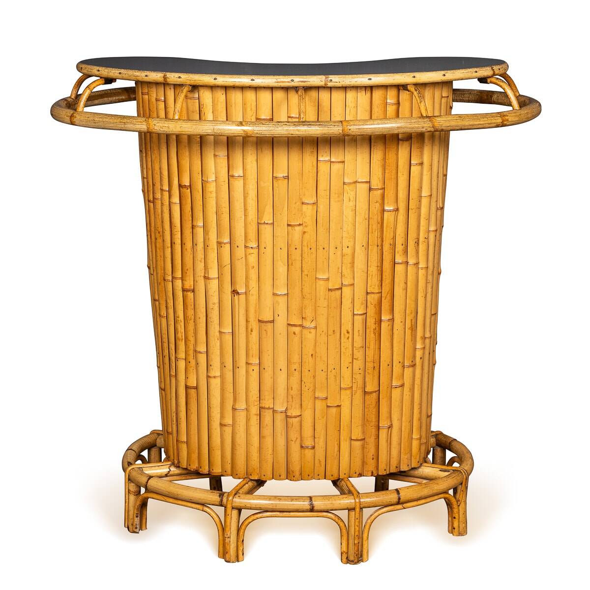 20thc italian standing bamboo tiki bar c.1960