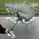 Portieux Meisenthal set of 10 crystal wine glasses