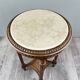 Louis XVI Style Pedestal Table, Carved Wood & Marble, Early 20th Century