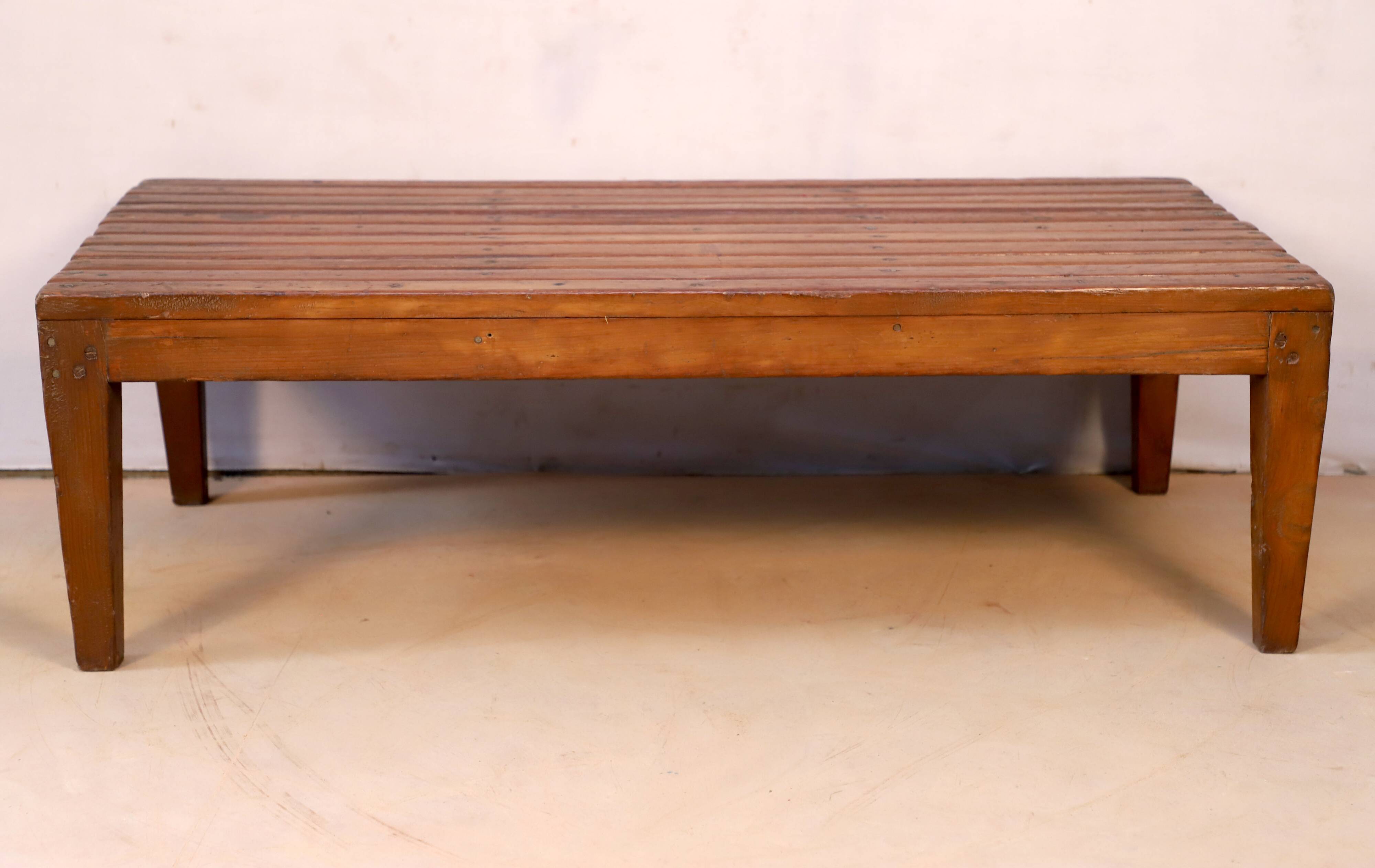 Old Burmese teak bench