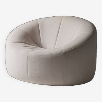 Fauteuil blanc Pumpkin Pierre Paulin