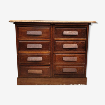 1930 administrative cabinet with 7 drawers and 2 shelves