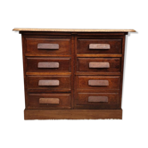 1930 administrative cabinet with 7 drawers and 2 shelves