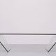 curved Glass coffee table 1980s Italy