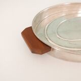 Art Deco silver-plated oval tray