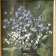 Painting bouquet of flowers signed Théodore Coquelin late 19th century